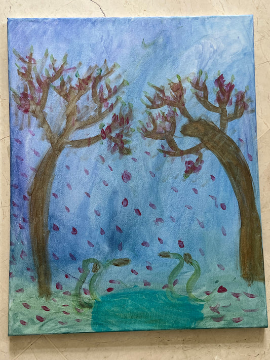 ,, Pod kwitnącymi drzewami "